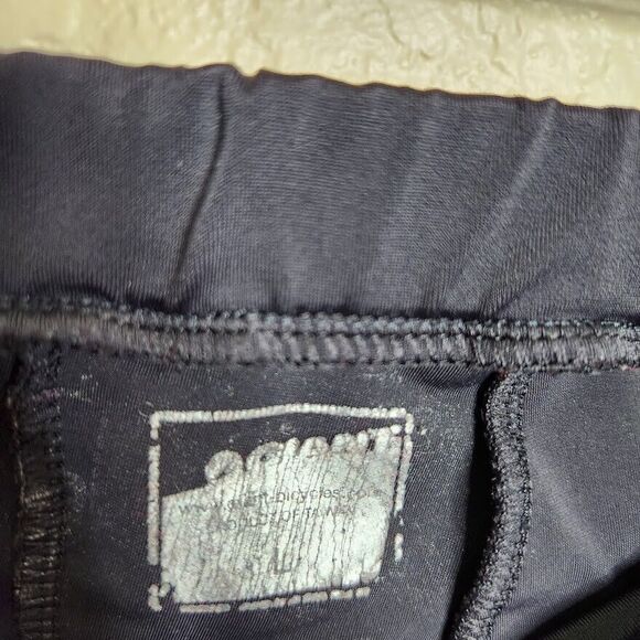 Giant Cycling Short Mens Large Black Nylon Elastic Waist Paddin Mid-Rise Classic - Picture 4 of 5